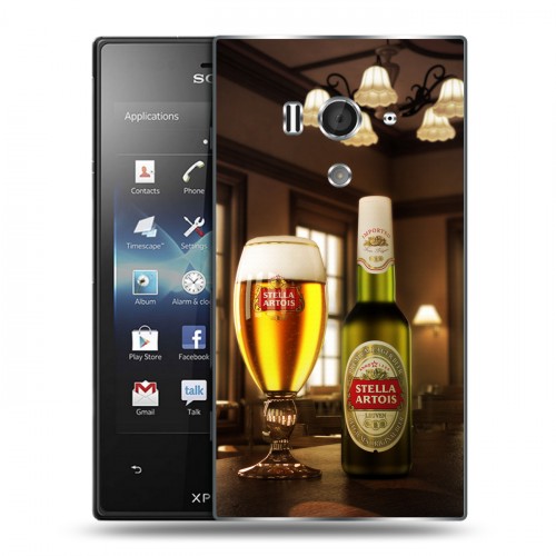 Дизайнерский пластиковый чехол для Sony Xperia acro S Stella Artois