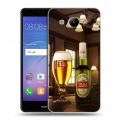 Дизайнерский пластиковый чехол для Huawei Y3 (2017) Stella Artois