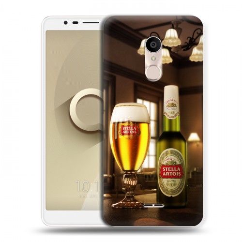 Дизайнерский силиконовый чехол для Alcatel 3C Stella Artois