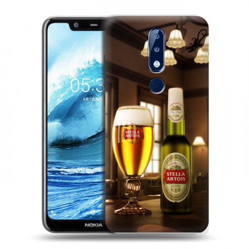 Дизайнерский пластиковый чехол для Nokia 5.1 Plus Stella Artois