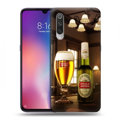 Дизайнерский силиконовый с усиленными углами чехол для Xiaomi Mi9 Stella Artois