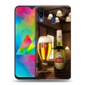 Дизайнерский пластиковый чехол для Samsung Galaxy M20 Stella Artois