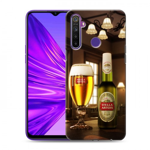 Дизайнерский силиконовый чехол для Realme 5 Stella Artois