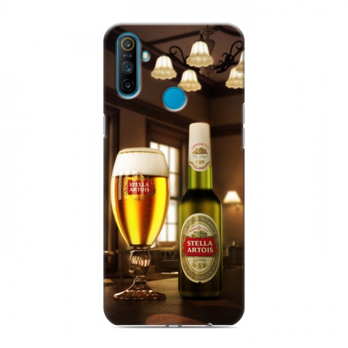 Дизайнерский силиконовый чехол для Realme C3 Stella Artois