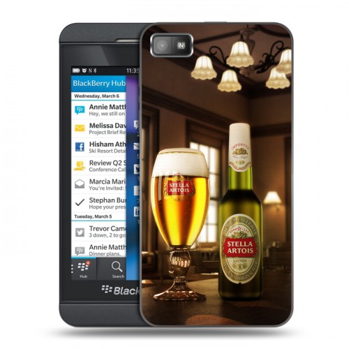 Дизайнерский пластиковый чехол для BlackBerry Z10 Stella Artois