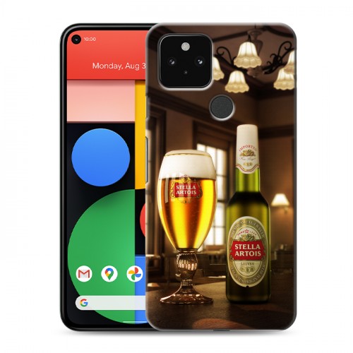 Дизайнерский пластиковый чехол для Google Pixel 5 Stella Artois