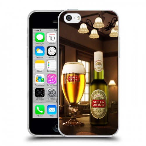 Дизайнерский пластиковый чехол для Iphone 5c Stella Artois