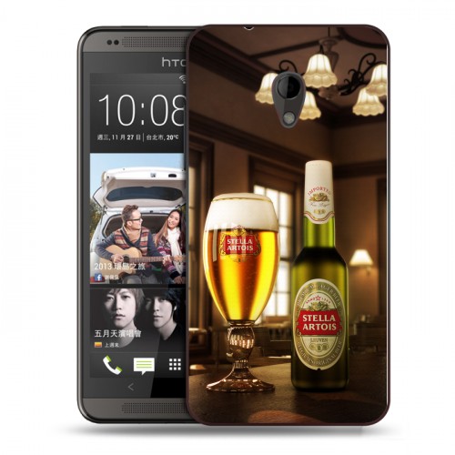 Дизайнерский пластиковый чехол для HTC Desire 700 Stella Artois