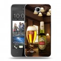 Дизайнерский пластиковый чехол для HTC Desire 300 Stella Artois