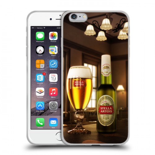 Дизайнерский силиконовый чехол для Iphone 6 Plus/6s Plus Stella Artois