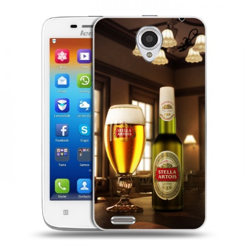 Дизайнерский пластиковый чехол для Lenovo S650 Ideaphone Stella Artois