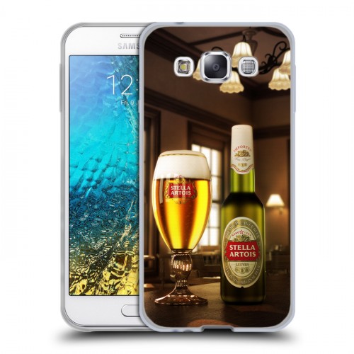 Дизайнерский пластиковый чехол для Samsung Galaxy E5 Stella Artois