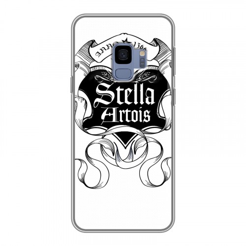 Дизайнерский пластиковый чехол для Samsung Galaxy S9 Stella Artois