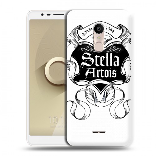 Дизайнерский силиконовый чехол для Alcatel 3C Stella Artois