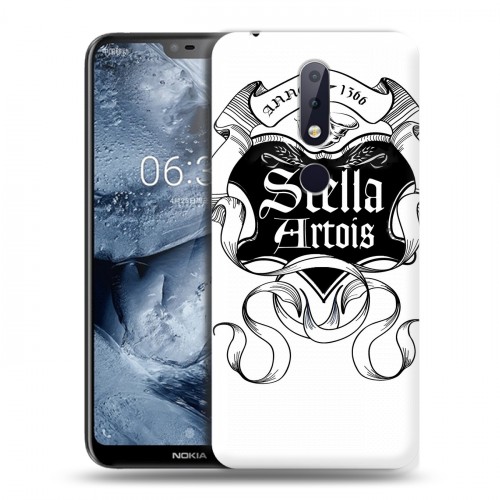 Дизайнерский пластиковый чехол для Nokia 6.1 Plus Stella Artois