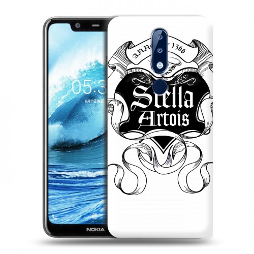 Дизайнерский силиконовый чехол для Nokia 5.1 Plus Stella Artois