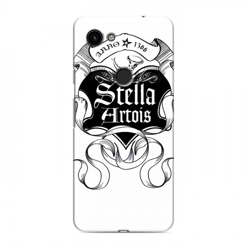 Дизайнерский пластиковый чехол для Google Pixel 3a Stella Artois