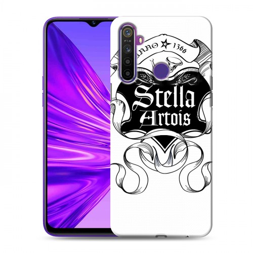 Дизайнерский силиконовый чехол для Realme 5 Stella Artois