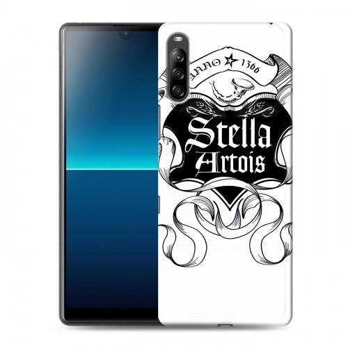 Дизайнерский силиконовый с усиленными углами чехол для Sony Xperia L4 Stella Artois