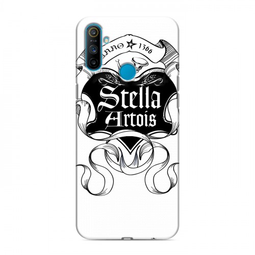 Дизайнерский силиконовый чехол для Realme C3 Stella Artois