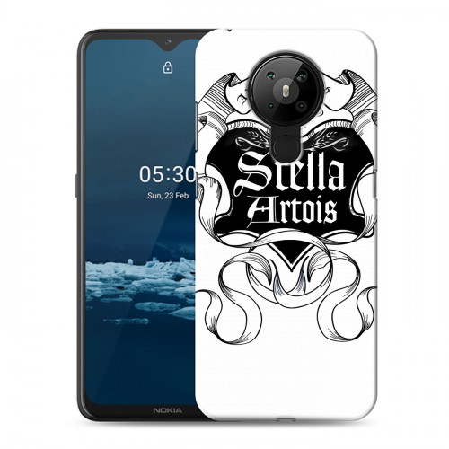 Дизайнерский пластиковый чехол для Nokia 5.3 Stella Artois