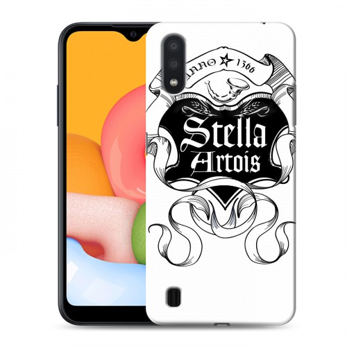 Дизайнерский силиконовый чехол для Samsung Galaxy M01 Stella Artois