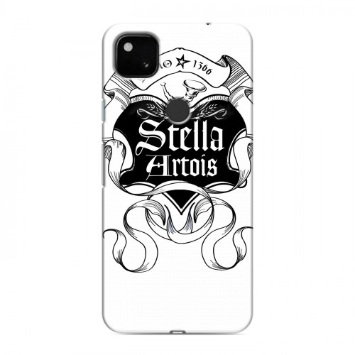 Дизайнерский пластиковый чехол для Google Pixel 4a Stella Artois