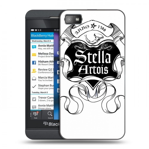 Дизайнерский пластиковый чехол для BlackBerry Z10 Stella Artois