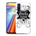 Дизайнерский силиконовый с усиленными углами чехол для Realme 7 Stella Artois