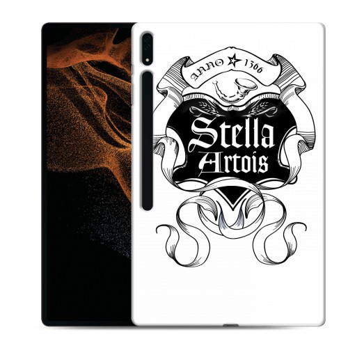 Дизайнерский силиконовый чехол для Samsung Galaxy Tab S8 Ultra Stella Artois