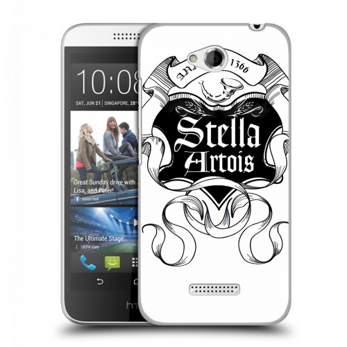 Дизайнерский пластиковый чехол для HTC Desire 616 Stella Artois