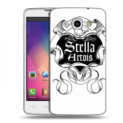 Дизайнерский пластиковый чехол для LG L60 Stella Artois