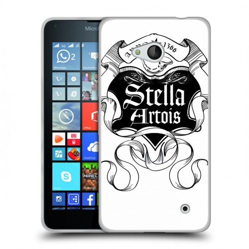 Дизайнерский пластиковый чехол для Microsoft Lumia 640 Stella Artois