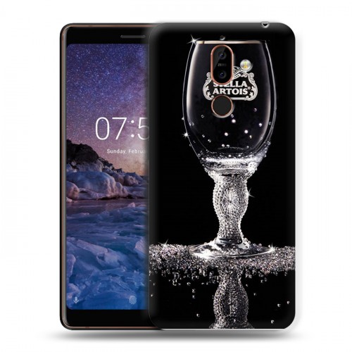 Дизайнерский пластиковый чехол для Nokia 7 Plus Stella Artois