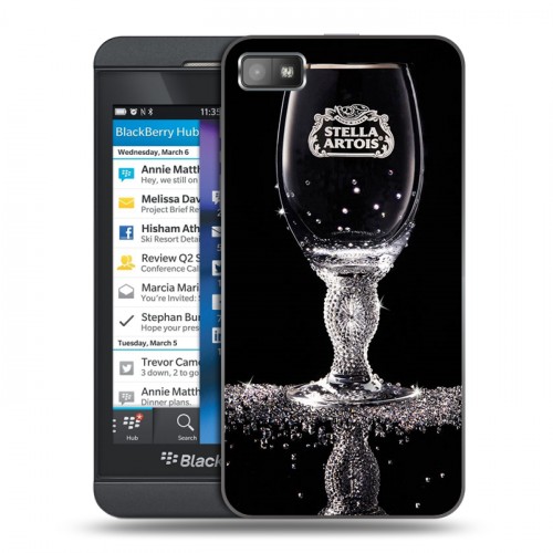 Дизайнерский пластиковый чехол для BlackBerry Z10 Stella Artois