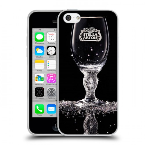 Дизайнерский пластиковый чехол для Iphone 5c Stella Artois