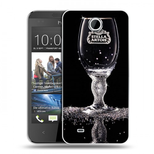 Дизайнерский пластиковый чехол для HTC Desire 300 Stella Artois