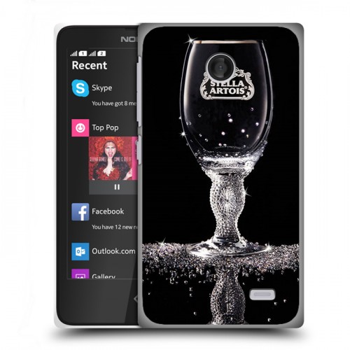 Дизайнерский пластиковый чехол для Nokia X Stella Artois