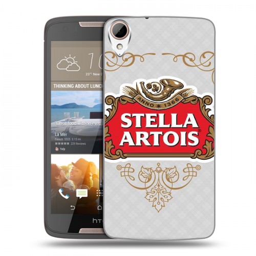 Дизайнерский пластиковый чехол для HTC Desire 828 Stella Artois