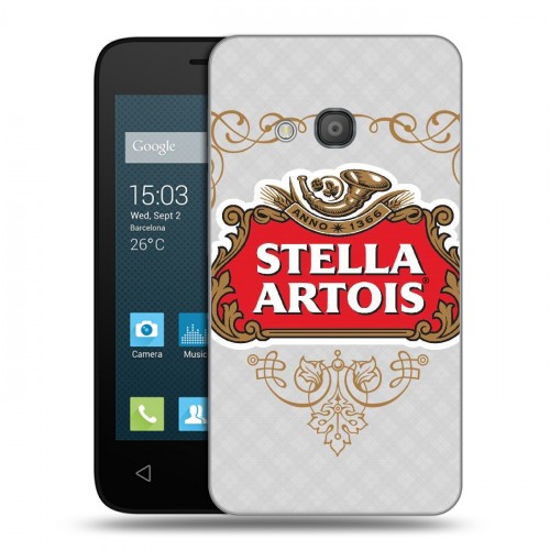 Дизайнерский силиконовый чехол для Alcatel One Touch Pixi 4 (4) Stella Artois
