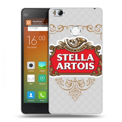 Дизайнерский пластиковый чехол для Xiaomi Mi4S Stella Artois