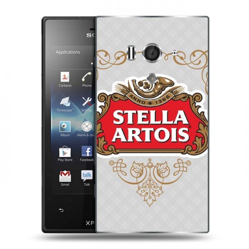 Дизайнерский пластиковый чехол для Sony Xperia acro S Stella Artois