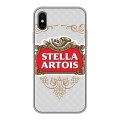 Дизайнерский силиконовый чехол для Iphone x10 Stella Artois