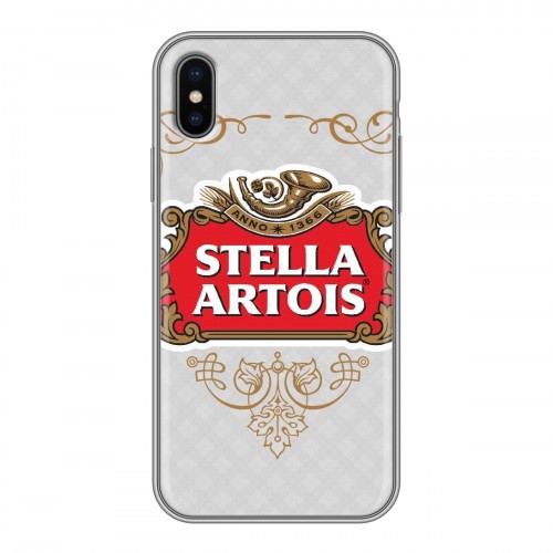 Дизайнерский силиконовый чехол для Iphone x10 Stella Artois