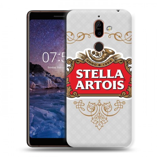 Дизайнерский пластиковый чехол для Nokia 7 Plus Stella Artois