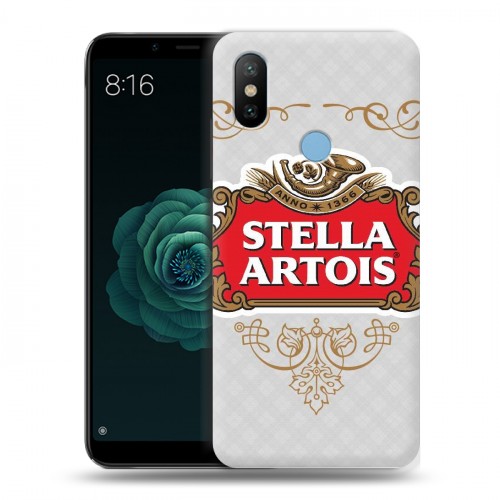 Дизайнерский силиконовый чехол для Xiaomi Mi A2 Stella Artois