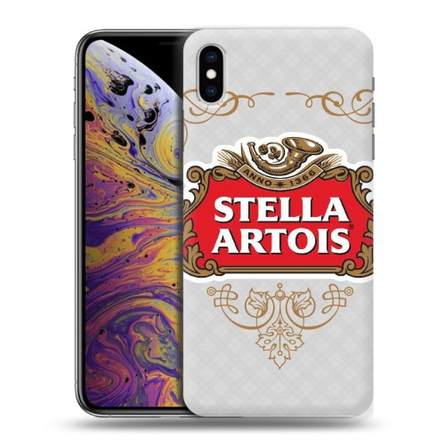 Дизайнерский силиконовый чехол для Iphone Xs Max Stella Artois