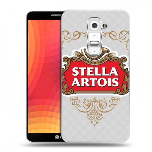 Дизайнерский пластиковый чехол для LG Optimus G2 Stella Artois