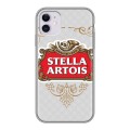 Дизайнерский силиконовый чехол для Iphone 11 Stella Artois