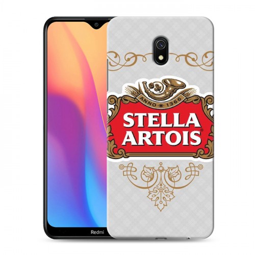 Дизайнерский силиконовый с усиленными углами чехол для Xiaomi RedMi 8A Stella Artois